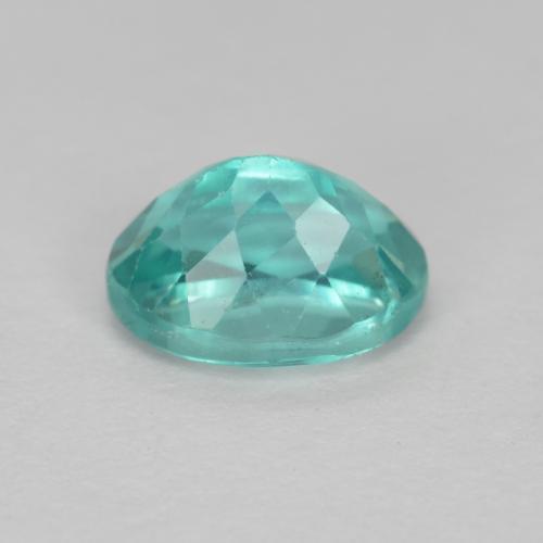 Apatite naturale turchese da 1,01 ct, taglio ovale, VS