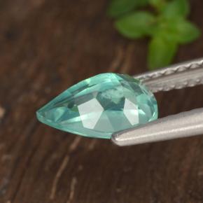 Apatite Verde Blu Elettrico naturale da 1.02 ct, Forma a pera, VS