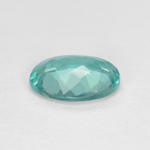 Apatite Blu Medio Verde naturale da 1.02 ct, Taglio ovale, VS