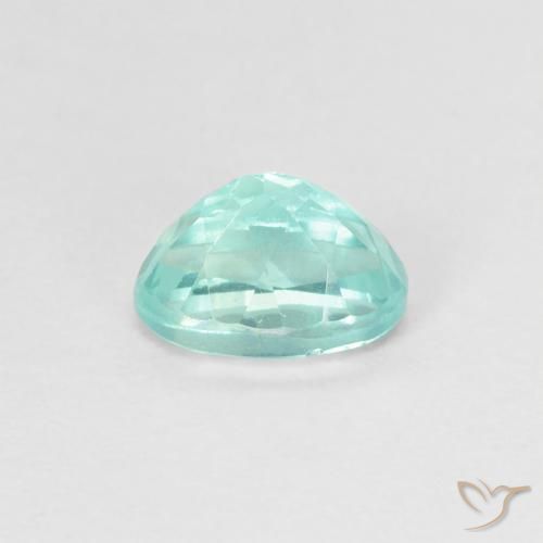 Apatite Blu intenso verde naturale da 0.98 ct, Ovale, VS