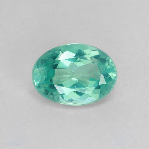 Apatite Alzavola Chiaro naturale da 0,95 ct, Taglio ovale, VS