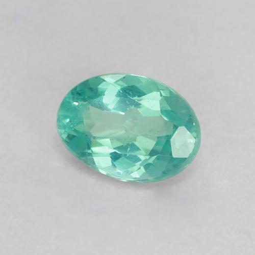 Apatite Alzavola Chiaro naturale da 0,95 ct, Taglio ovale, VS