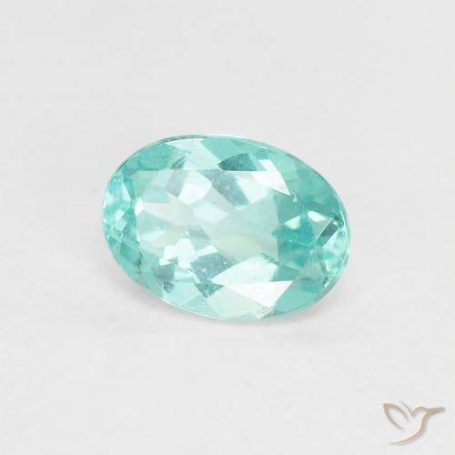 Apatite Blu intenso verde naturale da 0.83 ct, Ovale, VS