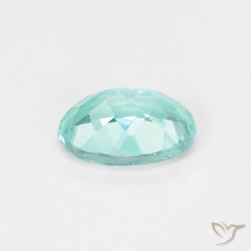 Apatite Blu intenso verde naturale da 0.83 ct, Ovale, VS