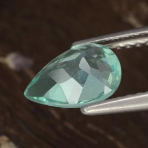 Apatite Alzavola brillante naturale da 1.18 ct, Forma a pera, VS