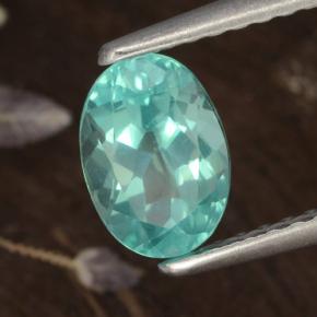 Apatite Alzavola brillante naturale da 1.05 ct, Taglio ovale, VS