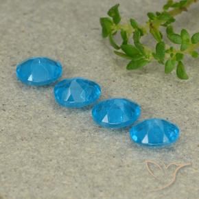 Gemme di Apatite Blu medio naturale da 1.40 ct, Ovale, VS