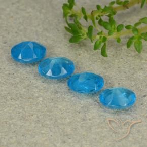 Gemme di Apatite Blu medio naturale da 1.33 ct, Ovale, VS