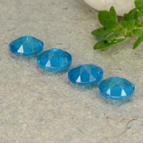 Gemme di Apatite Blu naturale da 1.57 ct, Ovale, VS