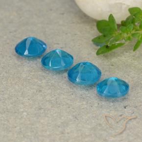 Gemme di Apatite Blu Acqua Profondo naturale da 1.71 ct, Ovale, VS
