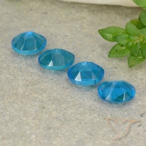 Gemme di Apatite Azzurro profondo naturale da 1.60 ct, Ovale, VS