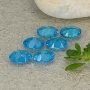 Gemme di Apatite Blu medio naturale da 1.90 ct, Ovale, VS