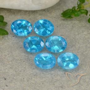 Gemme di Apatite Blu naturale da 1.84 ct, Ovale, VS