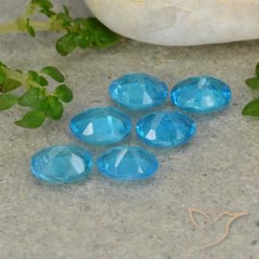 Gemme di Apatite Blu naturale da 1.84 ct, Ovale, VS