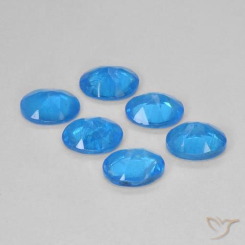 Gemme di Apatite Azzurro profondo naturale da 1.98 ct, Ovale, VS