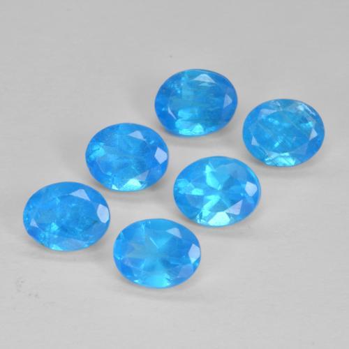 Gemme di Apatite Azzurro profondo naturale da 2.62 ct, Taglio ovale, VS