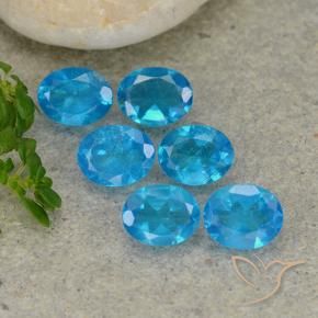 Gemme di Apatite Blu medio naturale da 2.06 ct, Ovale, VS