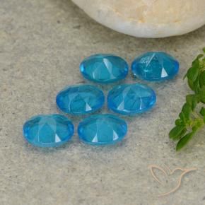 Gemme di Apatite Blu medio naturale da 2.06 ct, Ovale, VS