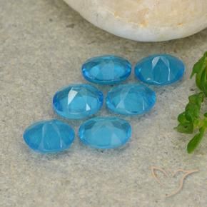 Gemme di Apatite Azzurro profondo naturale da 1.96 ct, Ovale, VS