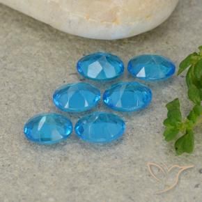 Gemme di Apatite Blu medio naturale da 1.97 ct, Ovale, VS