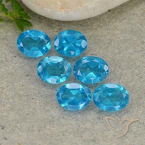 Gemme di Apatite Blu medio naturale da 2.03 ct, Ovale, VS