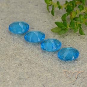 Gemme di Apatite Azzurro naturale da 1.23 ct, Ovale, VS