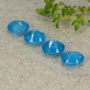 Gemme di Apatite Azzurro profondo naturale da 1.69 ct, Ovale, VS