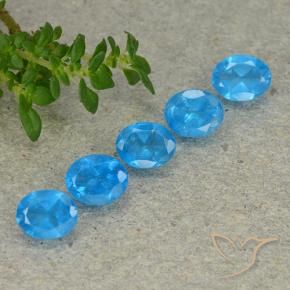 Gemme di Apatite Azzurro intenso naturale da 2.01 ct, Ovale, VS