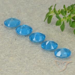 Gemme di Apatite Blu naturale da 1.74 ct, Ovale, VS