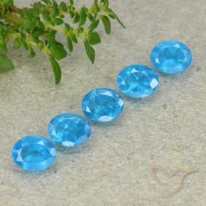 Gemme di Apatite Blu medio naturale da 1.94 ct, Ovale, VS