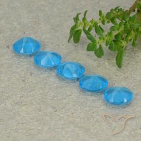 Gemme di Apatite Blu naturale da 1.64 ct, Ovale, VS
