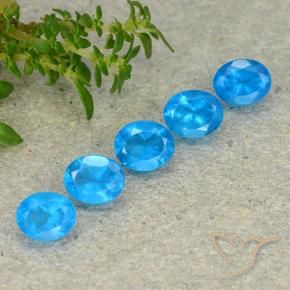 Gemme di Apatite Blu naturale da 2.21 ct, Ovale, VS