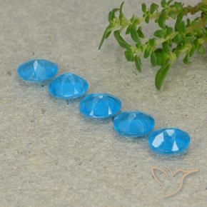Gemme di Apatite Azzurro intenso naturale da 1.63 ct, Ovale, VS