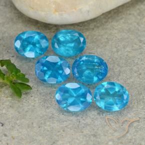 Gemme di Apatite Blu elettrico naturale da 2.15 ct, Ovale, VS