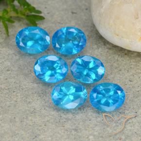 Gemme di Apatite Blu naturale da 2.24 ct, Ovale, VS