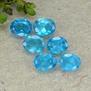 Gemme di Apatite Blu medio naturale da 2.20 ct, Ovale, VS