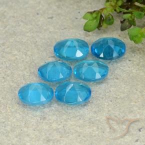 Gemme di Apatite Blu medio naturale da 2.20 ct, Ovale, VS