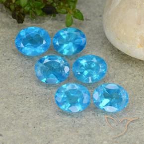 Gemme di Apatite Blu medio naturale da 2.32 ct, Ovale, VS