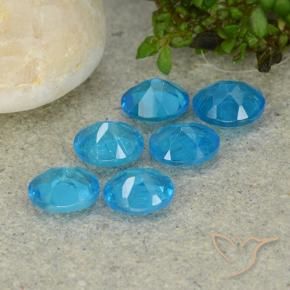 Gemme di Apatite Blu medio naturale da 2.32 ct, Ovale, VS