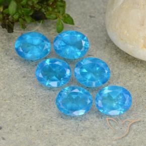 Gemme di Apatite Blu naturale da 2.42 ct, Ovale, VS