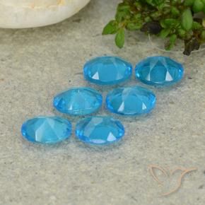Gemme di Apatite Blu naturale da 1.90 ct, Ovale, VS