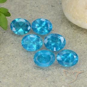 Gemme di Apatite Blu Acqua Profondo naturale da 2.18 ct, Ovale, VS