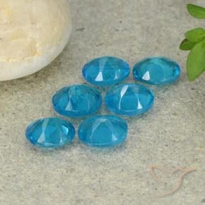 Gemme di Apatite Blu Acqua Profondo naturale da 2.18 ct, Ovale, VS