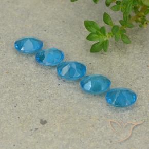 Gemme di Apatite Azzurro profondo naturale da 1.66 ct, Ovale, VS