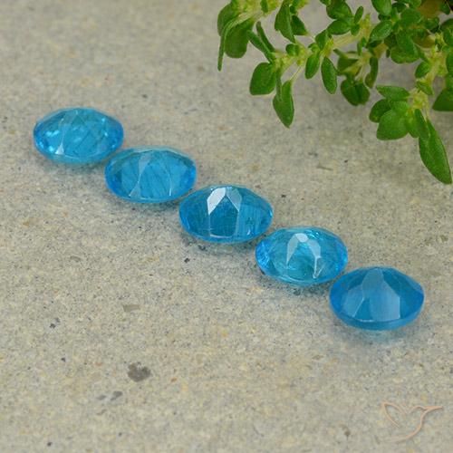 Gemme di Apatite Azzurro naturale da 1.87 ct, Ovale, VS