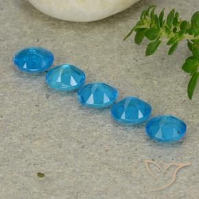 Gemme di Apatite Blu intenso naturale da 2.01 ct, Ovale, VS