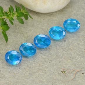 Gemme di Apatite Azzurro naturale da 1.65 ct, Ovale, VS