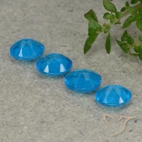 Gemme di Apatite Blu medio naturale da 1.53 ct, Ovale, VS
