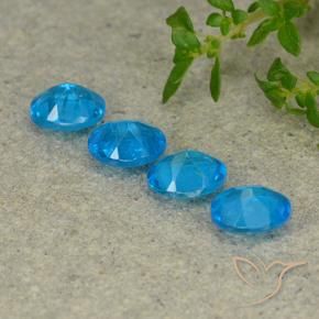 Gemme di Apatite Blu naturale da 1.39 ct, Ovale, VS