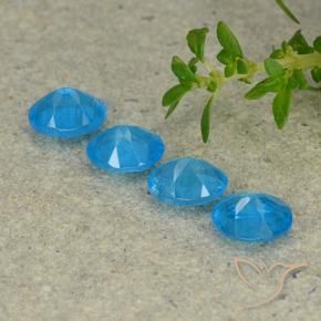Gemme di Apatite Blu naturale da 1.44 ct, Ovale, VS